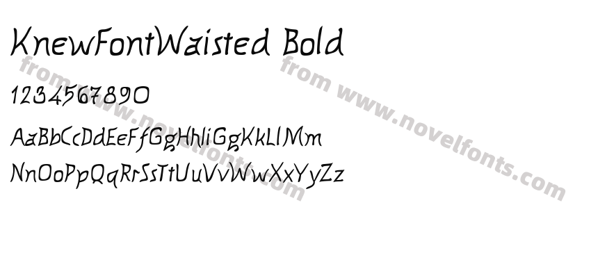 KnewFontWaisted BoldPreview