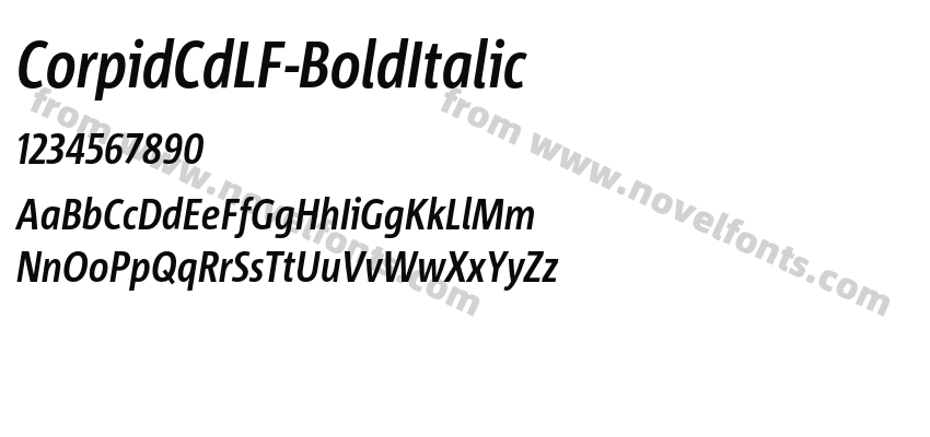 CorpidCdLF-BoldItalicPreview