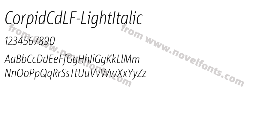 CorpidCdLF-LightItalicPreview