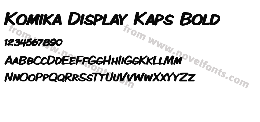 Komika Display Kaps BoldPreview