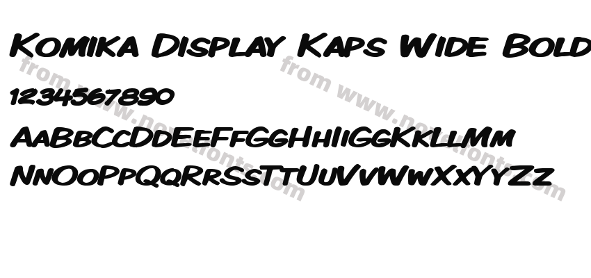 Komika Display Kaps Wide BoldPreview