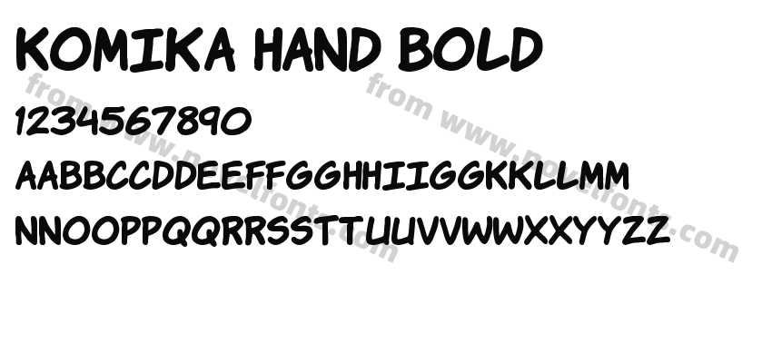 Komika Hand BoldPreview