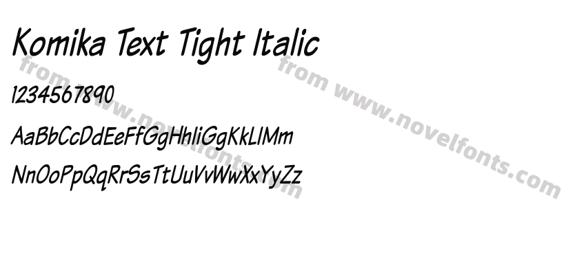 Komika Text Tight ItalicPreview