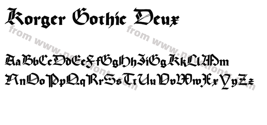 Korger Gothic DeuxPreview