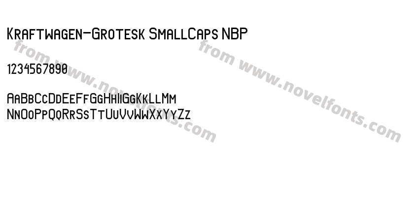 Kraftwagen-Grotesk SmallCaps NBPPreview