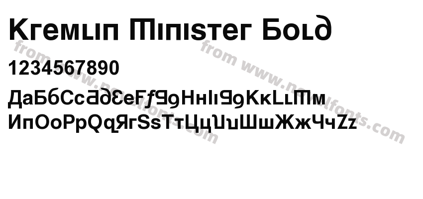 Kremlin Minister BoldPreview