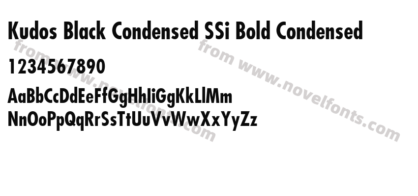 Kudos Black Condensed SSi Bold CondensedPreview