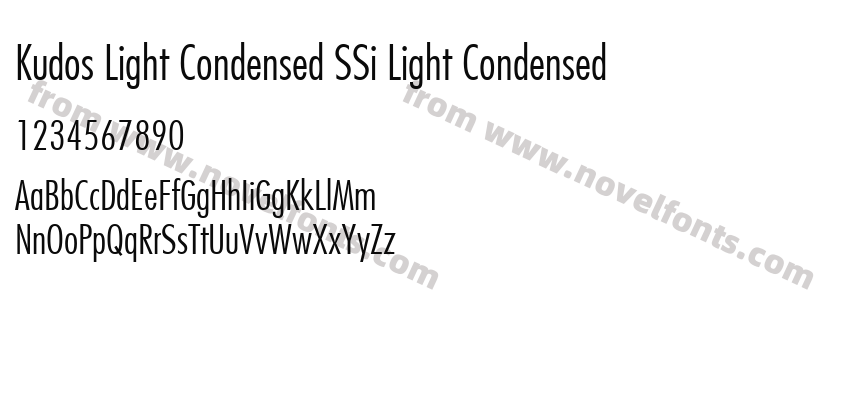 Kudos Light Condensed SSi Light CondensedPreview