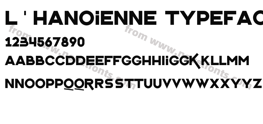 L'Hanoienne TypefacePreview