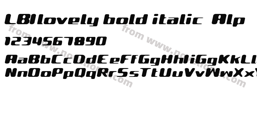 LBIlovely bold italic  AlpPreview