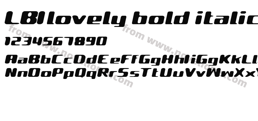 LBIlovely bold italic AlpPreview