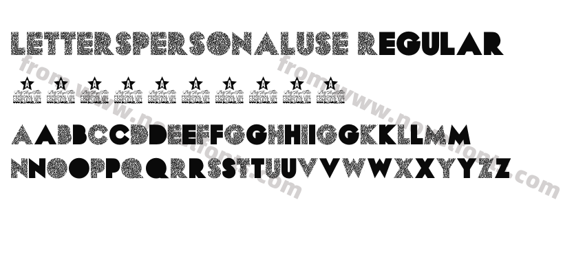 LETTERSPERSONALUSE-RegularPreview