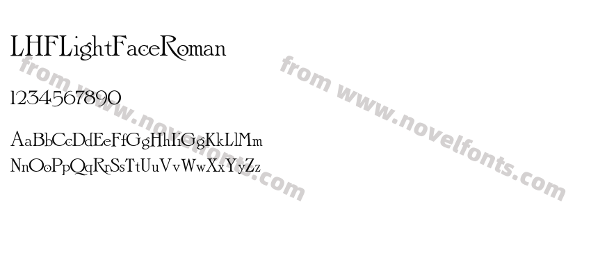 LHFLightFaceRomanPreview