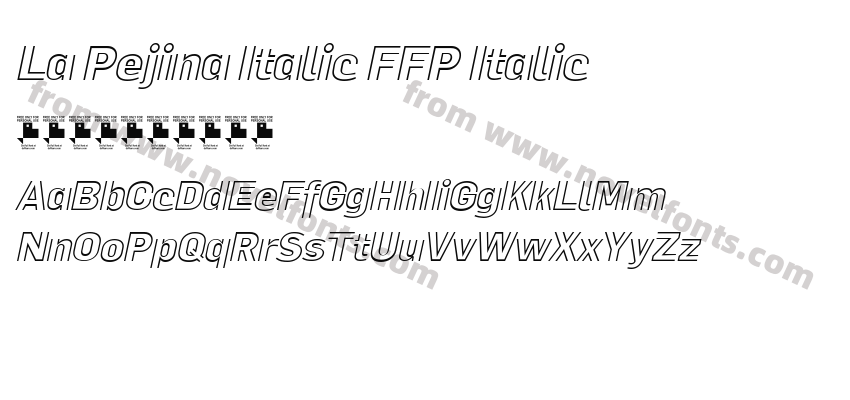 La Pejina Italic FFP ItalicPreview