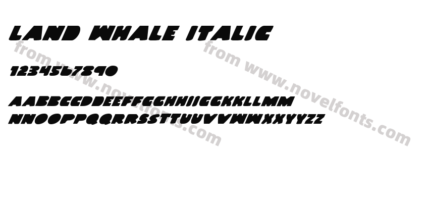 Land Whale ItalicPreview