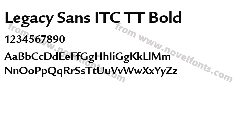 Legacy Sans ITC TT BoldPreview