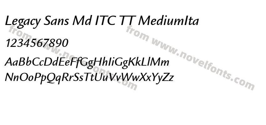 Legacy Sans Md ITC TT MediumItaPreview