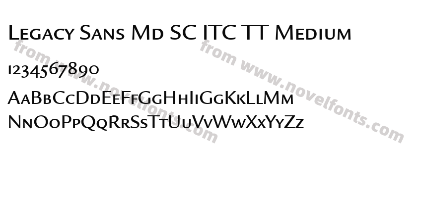 Legacy Sans Md SC ITC TT MediumPreview