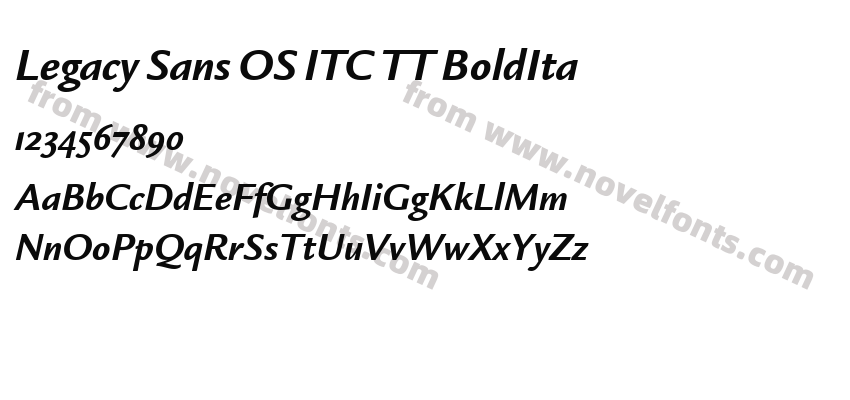 Legacy Sans OS ITC TT BoldItaPreview