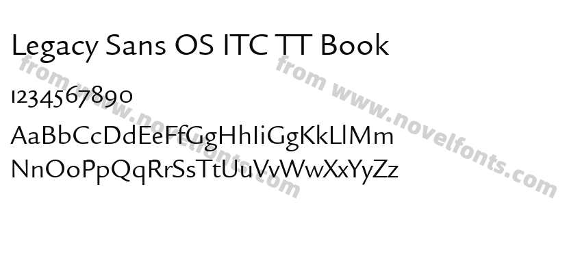 Legacy Sans OS ITC TT BookPreview