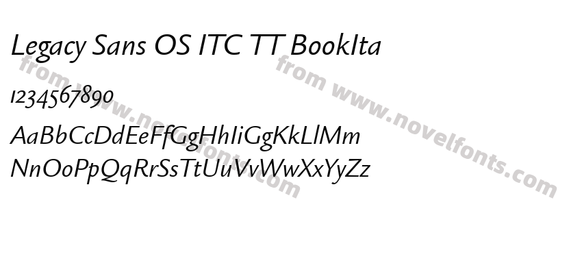 Legacy Sans OS ITC TT BookItaPreview