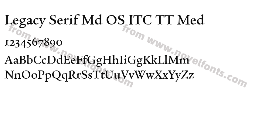 Legacy Serif Md OS ITC TT MedPreview