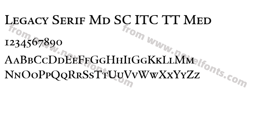 Legacy Serif Md SC ITC TT MedPreview