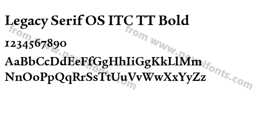 Legacy Serif OS ITC TT BoldPreview