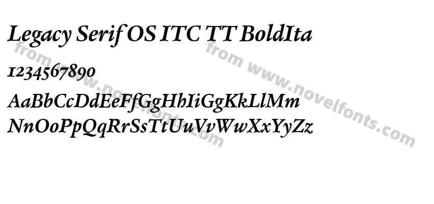 Legacy Serif OS ITC TT BoldItaPreview