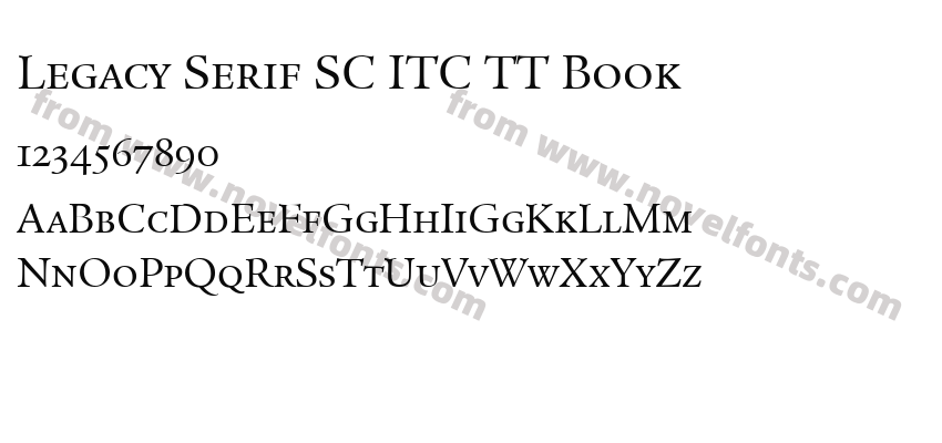 Legacy Serif SC ITC TT BookPreview