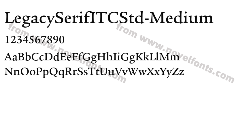 LegacySerifITCStd-MediumPreview