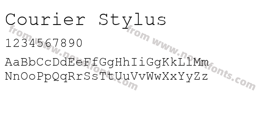 Courier StylusPreview