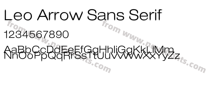 Leo Arrow Sans SerifPreview