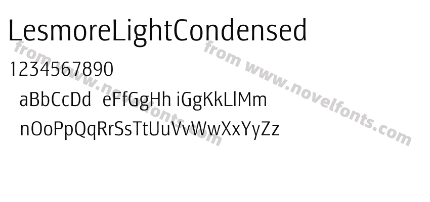 LesmoreLightCondensedPreview