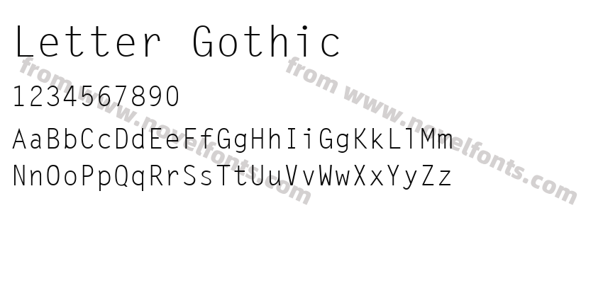 Letter GothicPreview