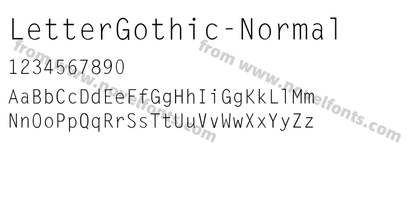 LetterGothic-NormalPreview