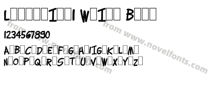 Lettering1 Weird BoldPreview