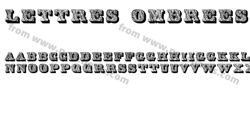 Lettres ombrees orneesPreview