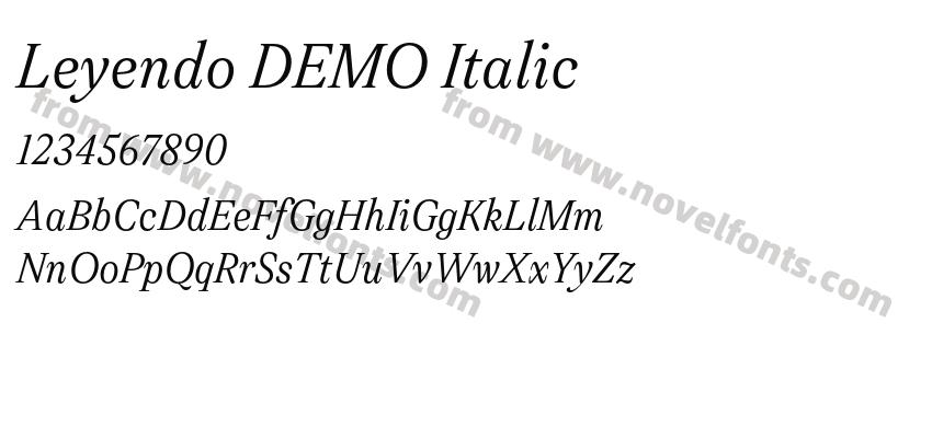 Leyendo DEMO ItalicPreview