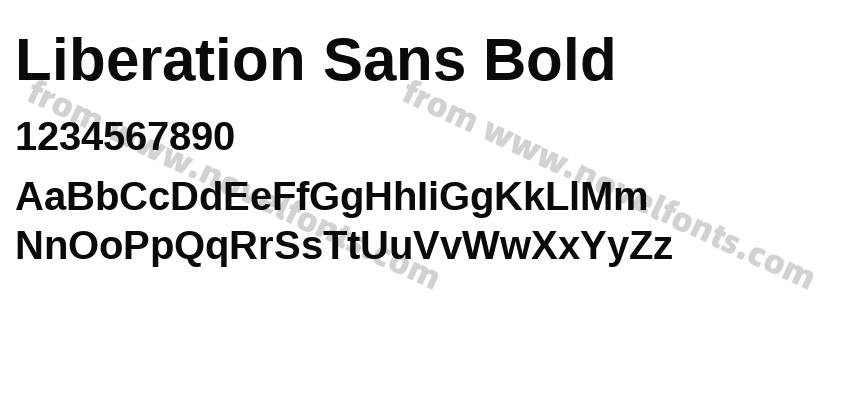 Liberation Sans BoldPreview