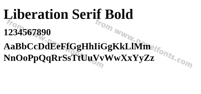 Liberation Serif BoldPreview