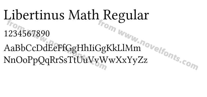 Libertinus Math RegularPreview