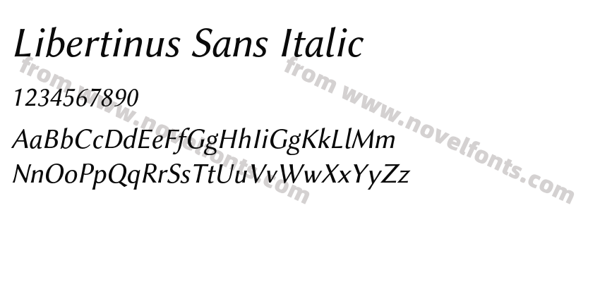 Libertinus Sans ItalicPreview