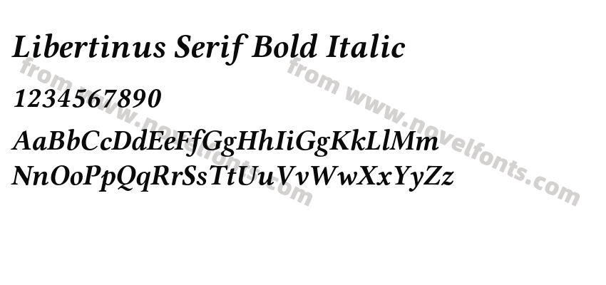 Libertinus Serif Bold ItalicPreview