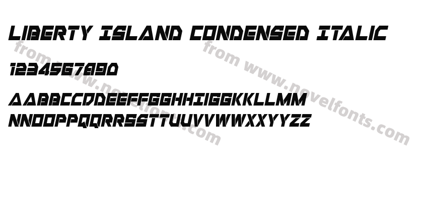 Liberty Island Condensed ItalicPreview