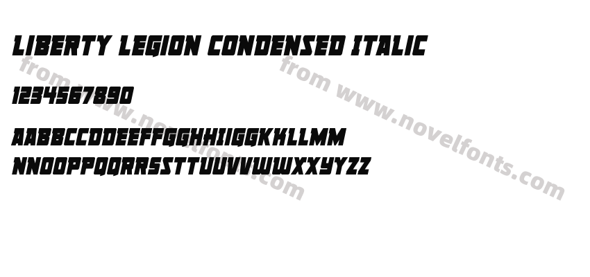 Liberty Legion Condensed ItalicPreview