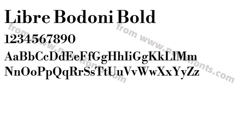 Libre Bodoni BoldPreview