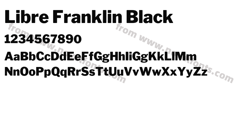 Libre Franklin BlackPreview