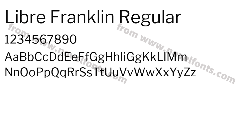 Libre Franklin RegularPreview