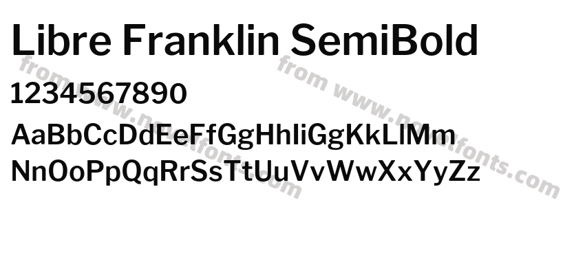 Libre Franklin SemiBoldPreview